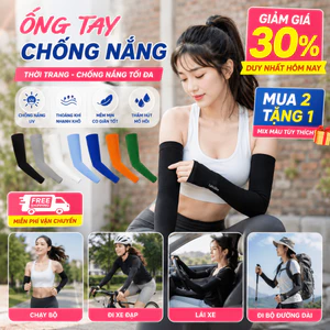 Ống Tay Chống Nắng Băng Thoáng Khí, Lạnh Mát Chống Nắng Hiệu Quả【MUA 2 GIẢM 40%】