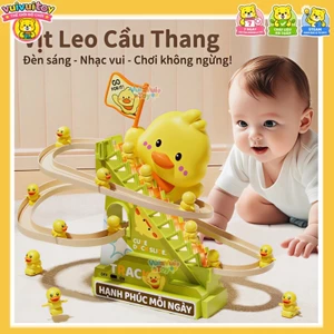🐤Đồ chơi tập ngẩng đầu cho bé – Vịt vàng leo cầu thang, đồ chơi giáo dục sớm, trợ thủ đắc lực cho mẹ