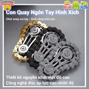 【Giao nhanh】Con Quay Ngón Tay Hình Xích Xe Đạp - Fidget Spinner Kim Loại Cao Cấp