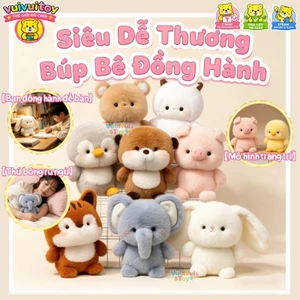 🐰Thú bông nhỏ để bàn – Bạn đồng hành êm ái, mềm mại an ủi