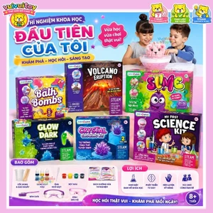 Bộ Thí Nghiệm Khoa Học STEM – Núi Lửa, Mạch Điện & Các Thí Nghiệm Thú Vị, Đồ Chơi Giáo Dục Cho Bé Từ 8 Tuổi Trở Lên