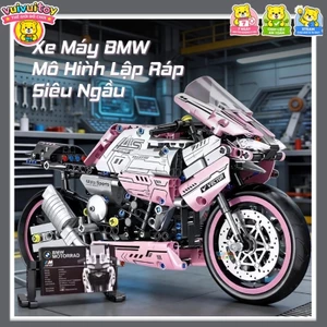 【Giao nhanh🚚】Mô hình xe máy BMW lắp ráp cơ khí – Đồ chơi giáo dục, quà tặng trang trí