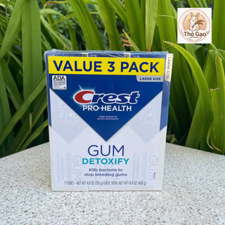 Kem đánh răng Crest Pro-Health Gum Detoxify 136g – Hỗ trợ chăm sóc nướu khỏe mạnh-Hàng Mỹ chính hãng