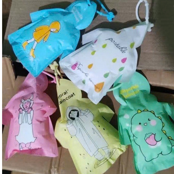 Áo Mưa Mini Hình Hoạt Hình – Gọn Nhẹ, Dễ Thương, Dễ Mang Theo tv
