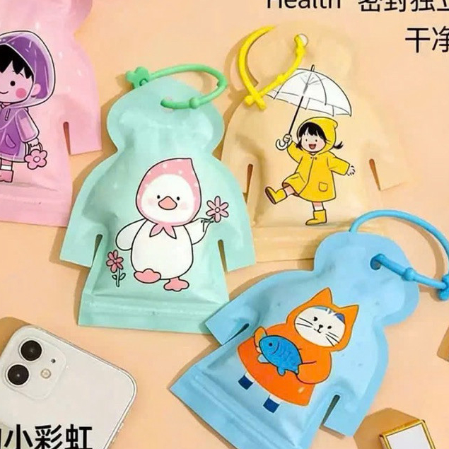 Áo Mưa Mini Hình Hoạt Hình – Gọn Nhẹ, Dễ Thương, Dễ Mang Theo tv