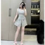 Set Bộ Cộc Sát Nách In Cún SỌC Chất Thun Tăm Hàn Mỏng Nhẹ Mặc Nhà Phong Cách Trẻ Trung Dễ Mặc Top