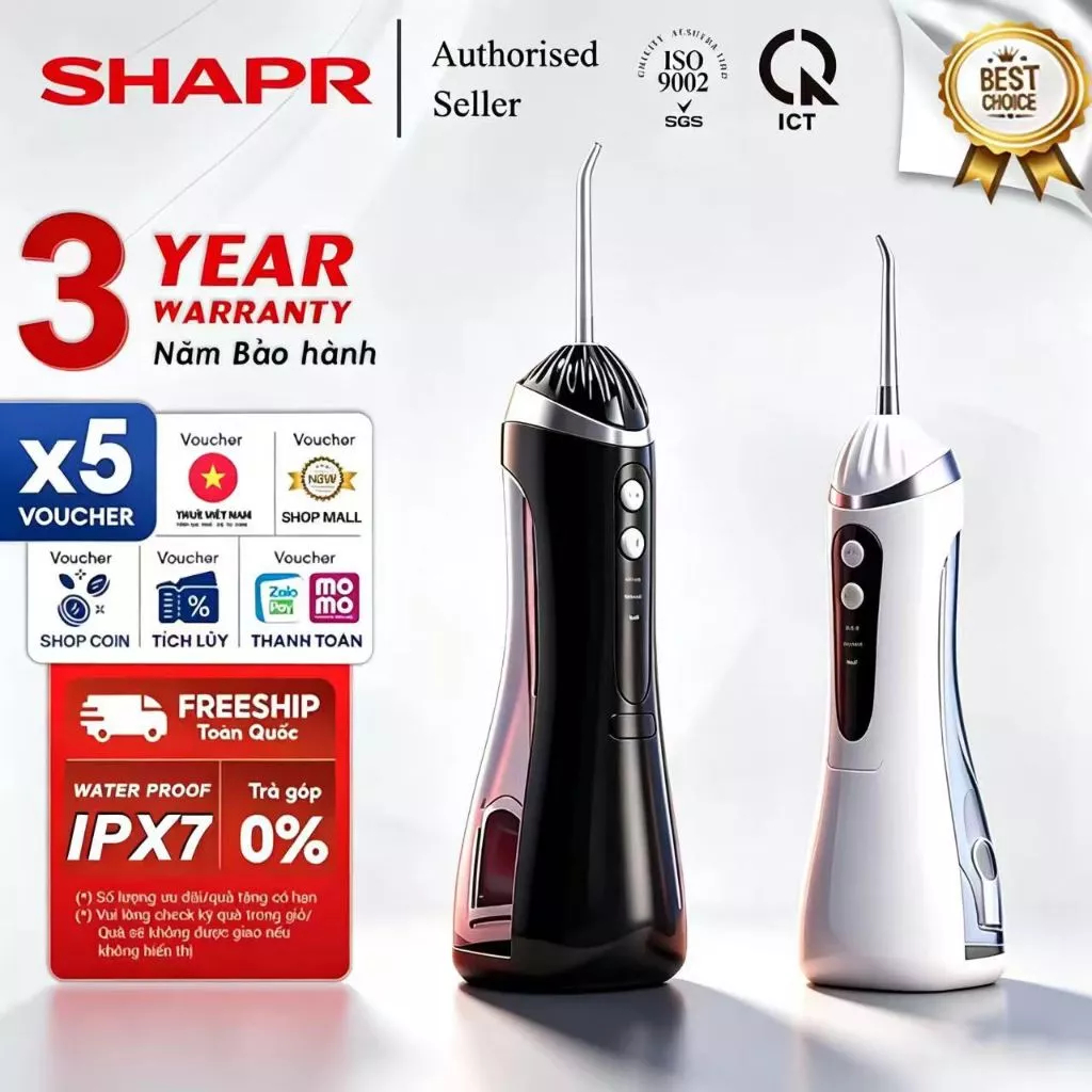 【Bảo hành 3năm miễn phí】Máy tăm nước- 2 chiều, công nghệ xoay 360 độ- Sạch sâu kẽ răng, bảo vệ nướu