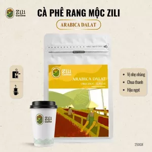 Cà Phê Arabica Đà Lạt Nguyên Chất vị Chua Thanh,Hương Trái cây pha máy - pha phin Zili Coffee [250g]