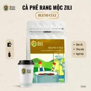 Cà phê nguyên chất Blend Culi rang mộc đậm đà hậu ngọt pha phin hoặc pha máy ngon Zili Coffee
