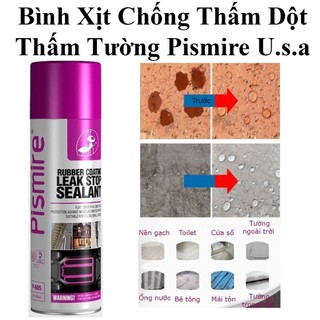 Bình Xịt Chống Thấm Dột, Thấm Tường Đa Năng Pismire U.s.a Tím 450Ml