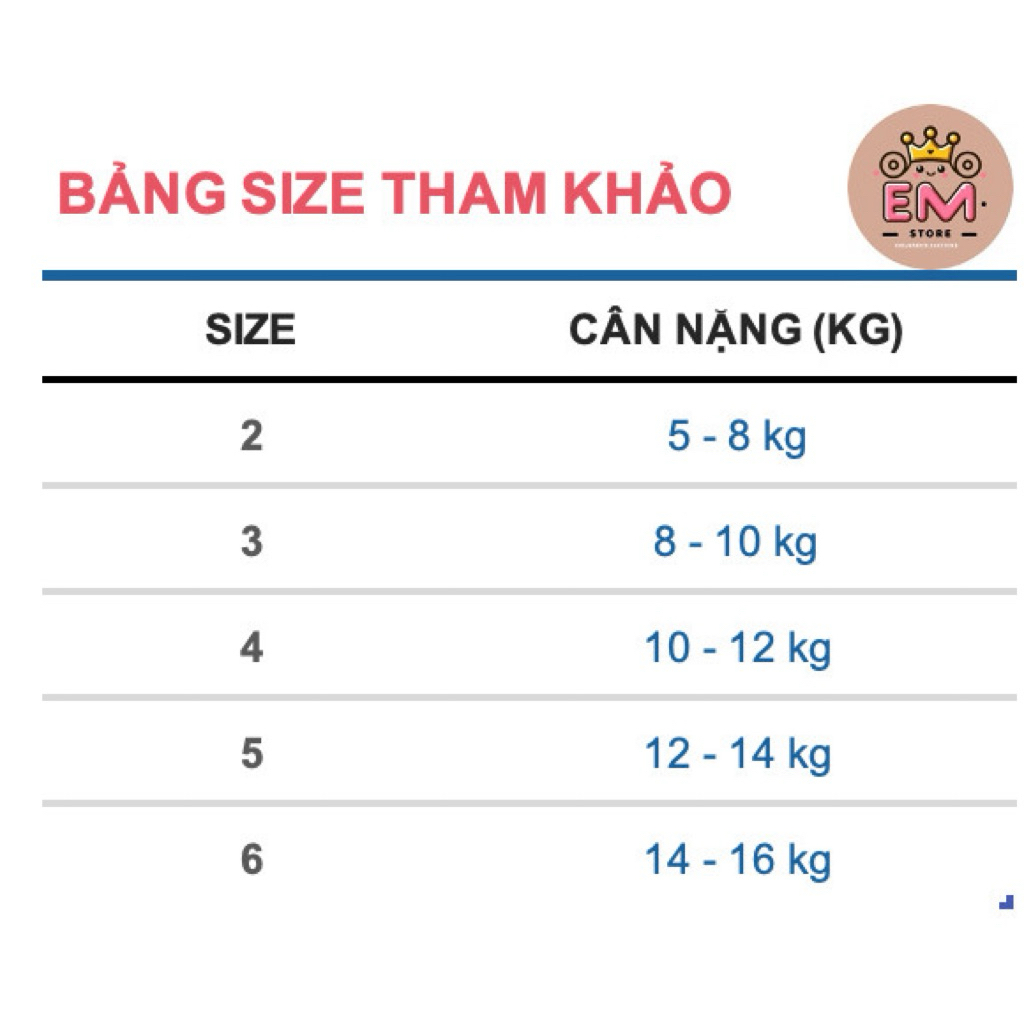 Bộ thun cổ bèo cho bé gái mùa hè từ 5 - 16kg