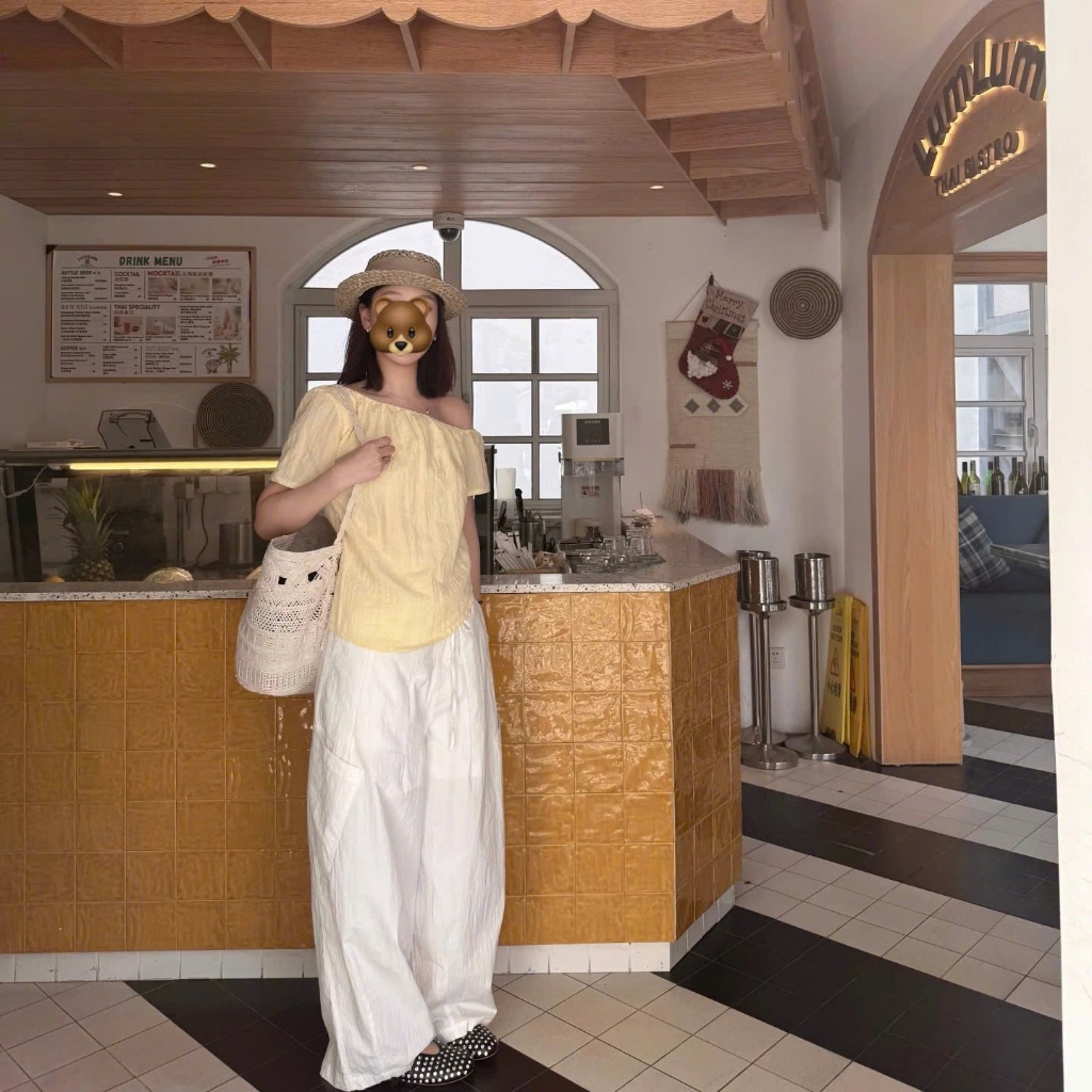 𝗖𝗮𝗹𝗶 𝗟𝗶𝗻𝗲𝗻 - Áo Linen tơ trễ vai