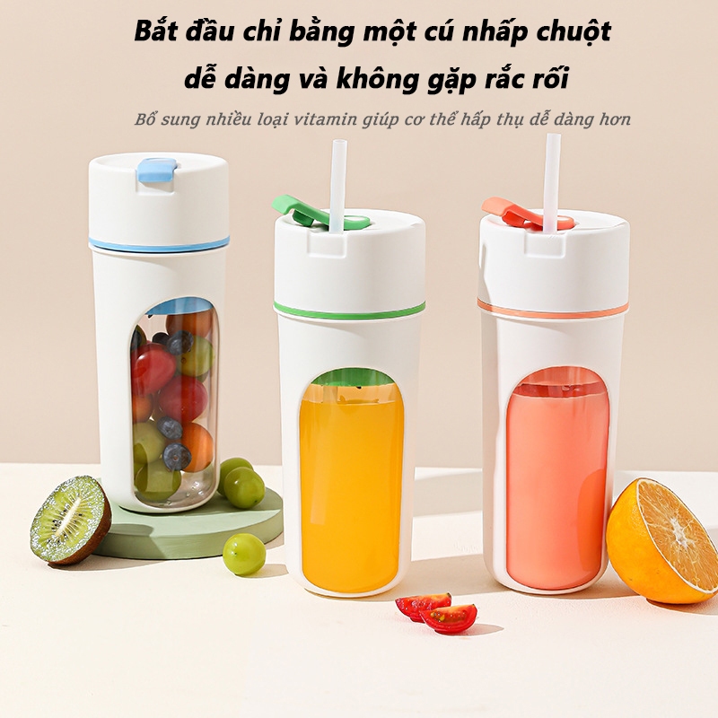 【Bảo hành3 năm miễn phí】Máy Xay Sinh Tố Cầm Tay/Sạc nhanh Type-C/Vật liệu thép không gỉ/Trái cây/Thức ăn cho trẻ em/Rau