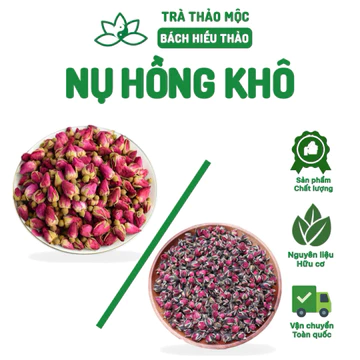 Trà Nụ Hoa Hồng Đà Lạt Loại Sấy Lạnh Khô Thơm-Nguyên Liệu Pha Trà Thảo Mộc -Bách Hiếu Thảo Nước Trà Chè Tea