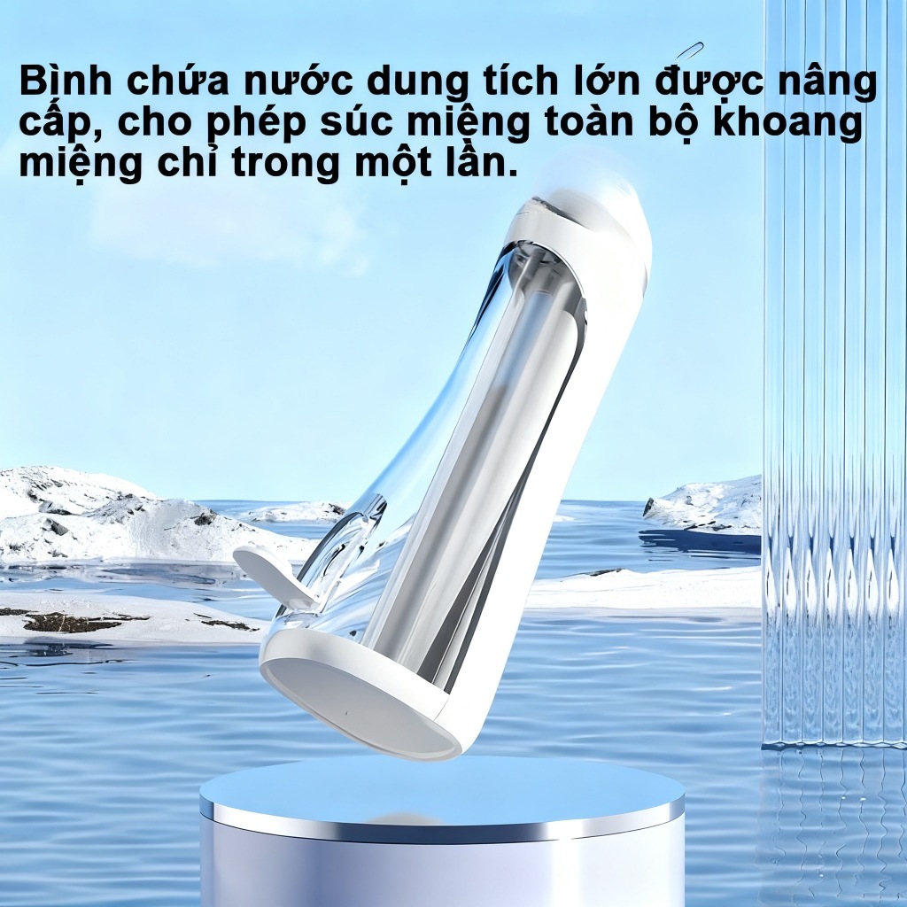 【Bảo hành 3năm miễn phí】Máy tăm nước- Nhiều đầu phun/3 tốc độ/Chăm sóc răng miệng điều khiển bằng AI
