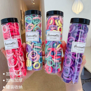 Ống 100 Dây Buộc Tóc Cho Bé Gái Nhiều Màu Sắc Phong Cách Hàn Quốc (S21) Hộp 100 Thun Buộc Tóc Dễ Thương Nhiều Màu Sắc