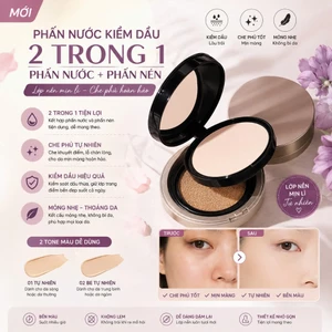 NOVO PHẤN NƯỚC KIỀM DẦU 2 TRONG 1 NO. 5861
