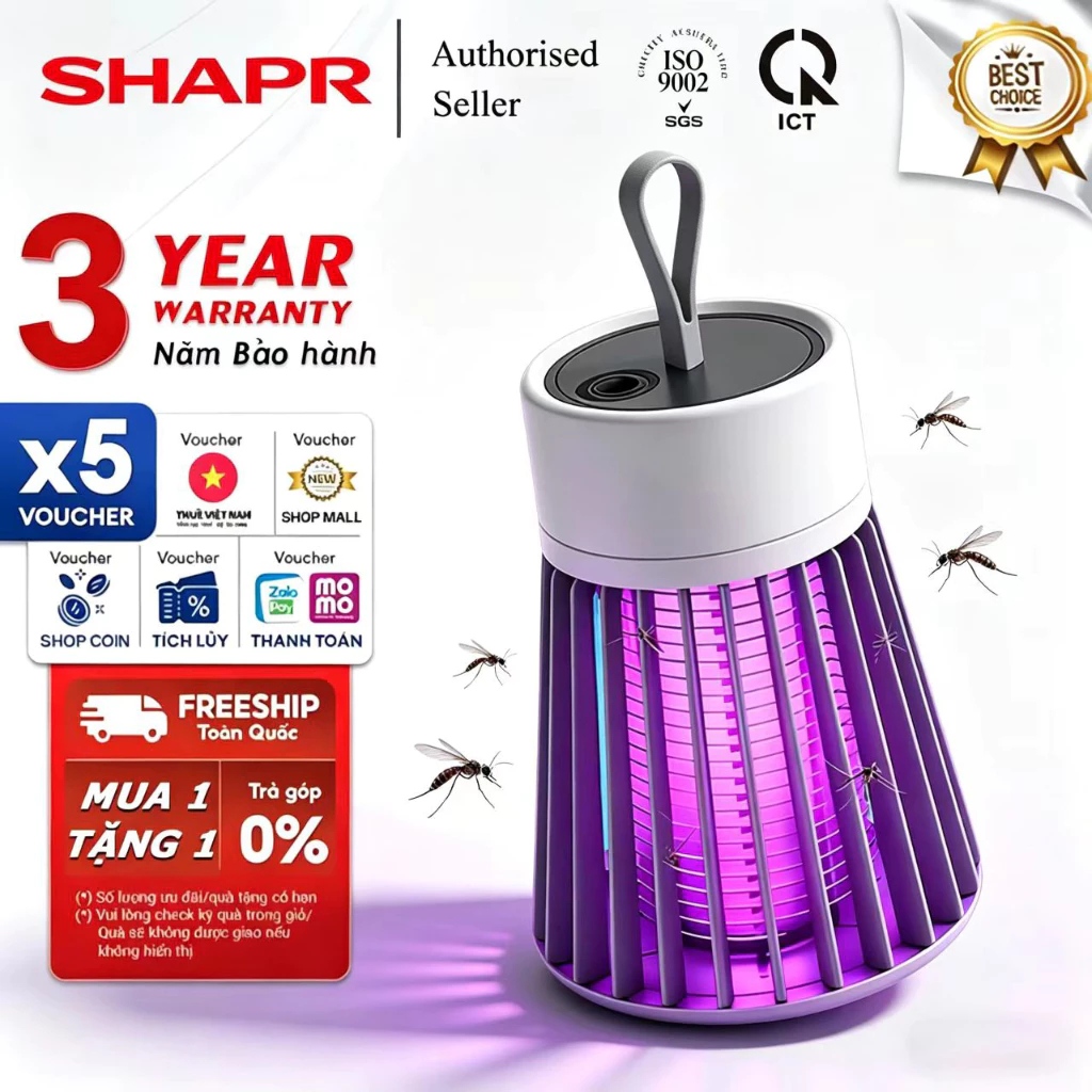 【Bảo hành 3năm miễn phí】Mẫu mới Đèn bắt muỗi - Đèn ngủ+Bắt muỗi 2 IN 1 Không mùi/An toàn ĐÁNH BẮT ĐƯỢC 98.8%