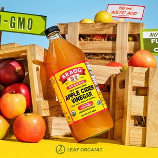 Giấm Táo Hữu Cơ Bragg 473ml Chứa Con Giấm Mẹ Nhập Khẩu Mỹ