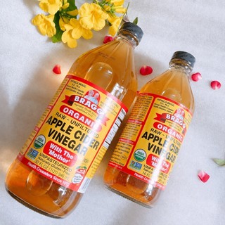 Giấm Táo Hữu Cơ Bragg 473ml Chứa Con Giấm Mẹ Nhập Khẩu Mỹ