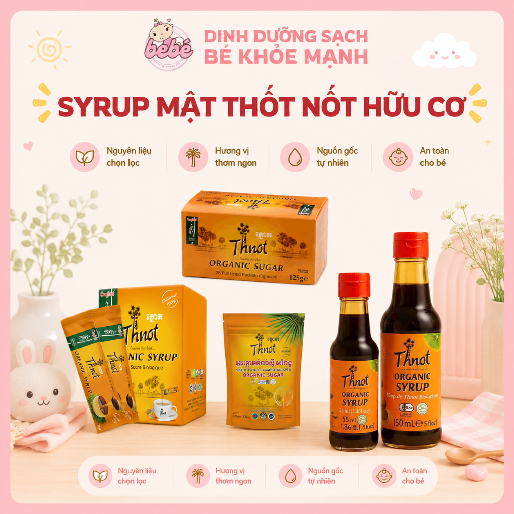 Đường , Syrup mật thốt nốt hữu cơ Confirel - Thnot Syrup