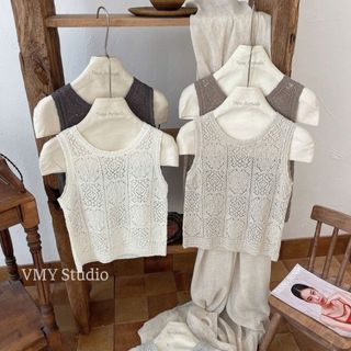 VMY Studio - Áo len montoghi sát nách mặc ngoài mềm mại không nóng co dãn QC nữ