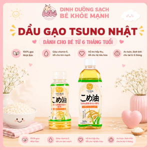 Dầu gạo Tsuno Nhật Bản 180g/ 500g, dầu chiên xào cho bé từ 6 tháng