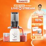 [Mua Trong Live 1390K] Máy Ép Chậm Masuto Ms Healthy Làm Kem Ép Trái Cây Nguyên Quả Kiệt Bã Dung Tích 0,6L Làm Nước Ép — ảnh 1