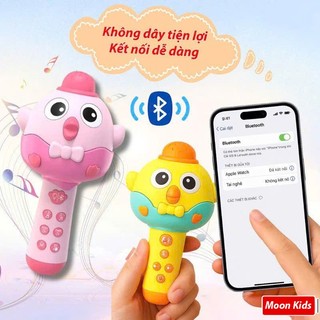 Micro Bluetooth Không Dây, Có Sạc Type C, Bluetooth & Đổi Giọng Vui Nhộn
