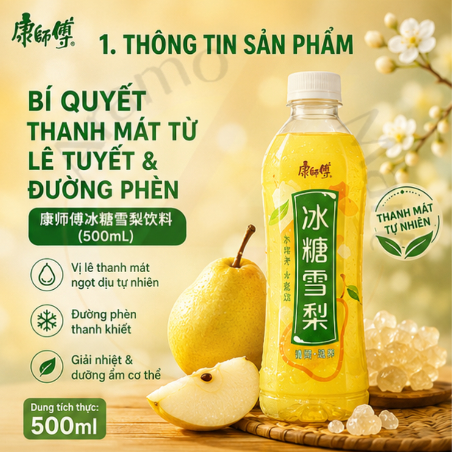 Thùng Trà hoa nhài, thanh trà các loại Kang Shi Fu 15chai