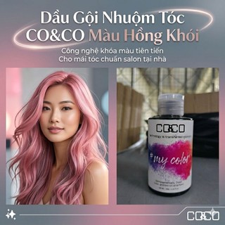 Dầu Gội Nhuộm Tóc, Bù Màu Hồng Khói 150ml/300ml