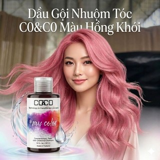 Dầu Gội Nhuộm Tóc, Bù Màu Hồng Khói 150ml/300ml