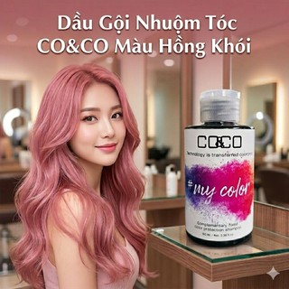 Dầu Gội Nhuộm Tóc, Bù Màu Hồng Khói 150ml/300ml