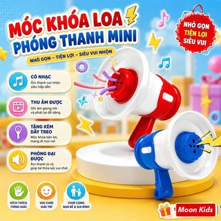 Loa Mini Đồ Chơi có kèm pin có thể ghi âm và phát lại âm thanh đã ghi âm lặp đi lặp lại vui nhộn