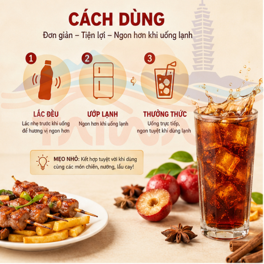 【Kang Shi Fu] Nước uống Ô mai chua 500ml thanh mát giải khát 15 chai/ Thùng