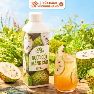 Nước Cốt Mãng Cầu Cô Đặc SAN – Nguyên Liệu Pha Chế Đồ Uống – Có Mẫu Thử, Tặng Sách Công Thức
