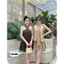 Set Áo Cổ Yếm Form Xòe Kèm Tag Cài Mặc Siêu Xinh