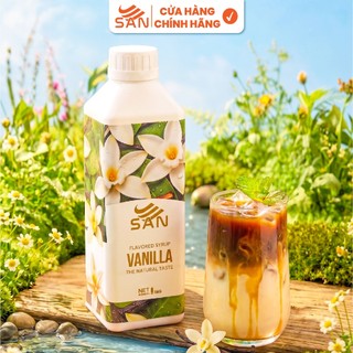 Syrup/siro Hạt phỉ (Hazelnut) SAN, đậm đà, có chai chiết 100ml, tặng công thức, latte, trà sữa