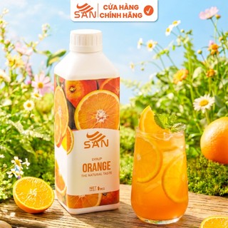 SYRUP HƯƠNG BẠC HÀ SAN Chai 1Kg, có mẫu thử 100ml, tặng công thức pha chế, hương thơm