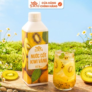 NƯỚC CỐT KIWI XANH Chai 1Kg, có mẫu thử 100ml, tặng công thức pha chế, hương thơm, trái cây tự nhiên