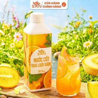 NƯỚC CỐT DƯA LƯỚI VÀNG Chai 1Kg, có mẫu thử 100ml, tặng công thức pha chế, hương thơm tự nhiên