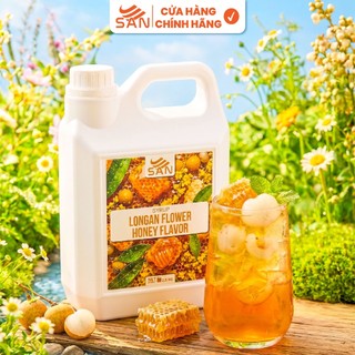Syrup/siro Hạt phỉ (Hazelnut) SAN, đậm đà, có chai chiết 100ml, tặng công thức, latte, trà sữa