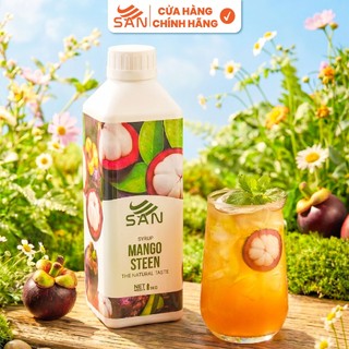 SYRUP TÁO XANH SAN Chai 1Kg, có mẫu thử 100ml, tặng công thức pha chế, hương thơm