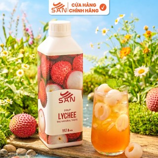 SYRUP XOÀI NON SAN Chai 1Kg, có mẫu thử 100ml, tặng công thức pha chế, hương thơm