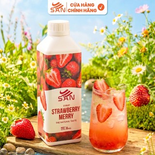 SYRUP XOÀI NON SAN Chai 1Kg, có mẫu thử 100ml, tặng công thức pha chế, hương thơm