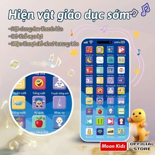 Điện thoại đồ chơi trẻ em – Nhạc thiếu nhi tiếng Việt, đèn LED, hỗ trợ giáo dục sớm