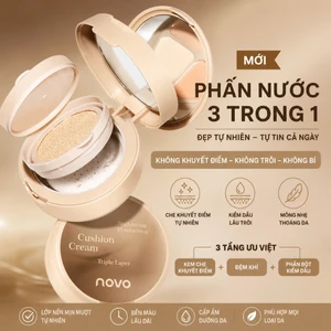 PHẤN NƯỚC NOVO 3 TRONG 1 Che phủ hoàn hảo – Kiềm dầu lâu trôi – Mỏng nhẹ tự nhiên 6206