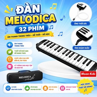 Đàn melodica 32 phím đầy đủ phụ kiện đi kèm, dễ học cho học sinh và người mới bắt đầu