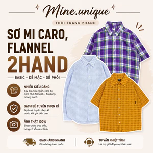 Áo sơ mi caro 2hand Nhật unisex - tay ngắn & tay dài | Form rộng local style
