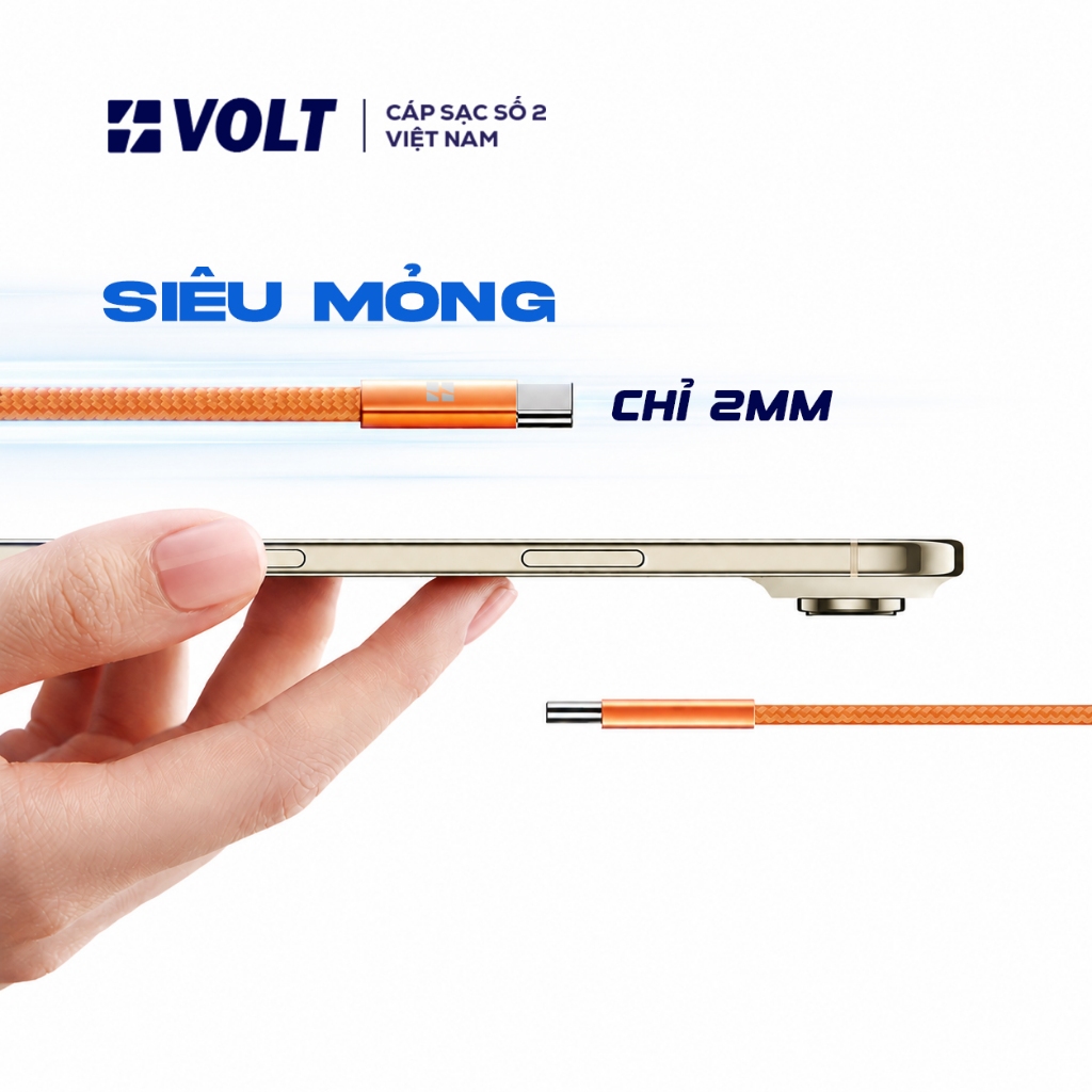 [VOLT] Cáp Sạc Nhanh USB C to C 65W PD, Dây Sạc Type C Bọc Dù Siêu Bền 1M Cho Laptop, iPhone 15/16, Samsung, iPad